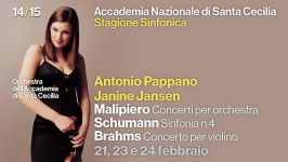 Brahms Concerto per violino  Antonio Pappano Janine Jansen  21 23 e 24 f