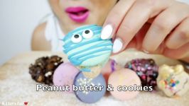 CRUNCHY MACARON  ASMR NO TALKING EATING SOUNDS  N.E LETS EAT