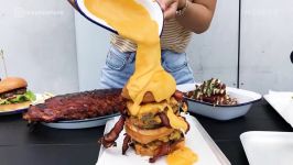 Burger Drenched In Cheese The Most Viral Food Video Of 2018