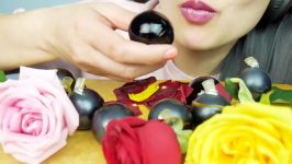 ASMR Japanese BLACK JELLY KYOHO GRAPES SOFT EATING SOUNDS NO TALKING R