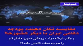 مقایسه تکان دهنده بودجه دفاعی ایران دیگر کشورها