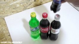 EXPERIMENT Glowing 1000 degree KNIFE VS COCA COLA PEPSI FANTA SPRITE