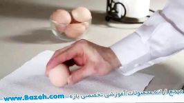 شیوه جالب پوست کندن تخم مرغ آب پز