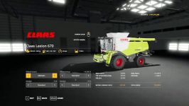 مجموعه کمباین Claas Lexion 670 ورژن 1.0.0.0