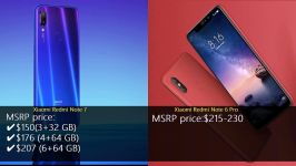 Xiaomi Redmi Note 7 vs Xiaomi Redmi Note 6 Pro