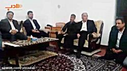 دیدار آذری جهرمی وزیر ارتباطات خانواده شهید نیکو در سمنان
