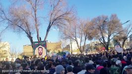 تشیع شهدای حمله تروریستی زاهدان در شهر اصفهان