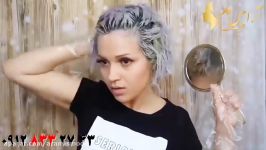 فیلم آموزش ساده رنگ کردن مو در خانه + رنگ موی دودی