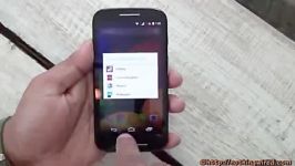 بررسی ویدیویی اسمارتفون موتورولا Moto E  نرم افزار