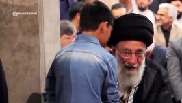 دیدار آیت الله خامنه ای فرزندان شهدای مدافع حرم