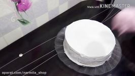 تزیین کیک دخترانه باخامه لوازم قنادی نارمیلا
