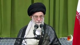 شعرخوانی طنز عباس احمدی در حضور آیت الله خامنه ای