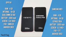 Oppo K1 vs Samsung M20 SpeedTest Comparison 
