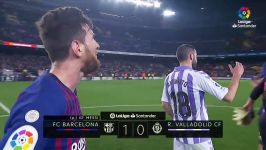 خلاصه بازی Barcelona vs Real Valladolid