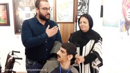 سعیده رستمی گزارشگر کافه خبر گالری مهرهنر در دزاشیب گزارش می دهد