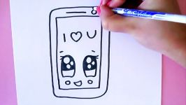 HOW TO DRAW A CARTOON SMARTPHONE STEP BY STEP