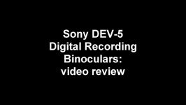 Sony DEV 5 review