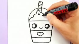 How to Draw a Starbucks Frappuccino Cute and EASY  Cartoon Drink