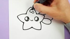 HOW TO DRAW A CUTE SHOOTING STAR EASY STEP BY STEP