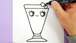 HOW TO DRAW A CUTE SUMMER DRINK EASY