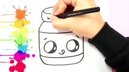 How To Draw Cute Kawaii Nutella Jar step by step  EASY