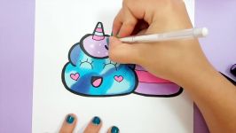 HOW TO DRAW A CUTE UNICORN CLOUD WITH HAIR  HAPPY DRAWINGS