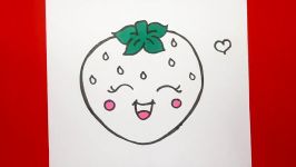 How To Draw A Super Cute and Super Easy Strawberry