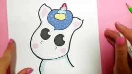 HOW TO DRAW A SUPER EASY UNICORN EMOJI CUTE  HAPPY DRAWINGS