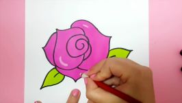 HOW TO DRAW A ROSE  SUPER EASY TUTORIAL