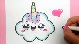 HOW TO DRAW A SUPER CUTE CLOUD  UNICORN EASY