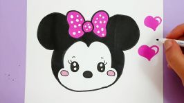 HOW TO DRAW CUTE DISNEY MINNIE MOUSE TSUM TSUM