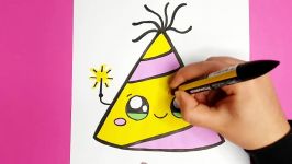 How to Draw a Party Hat Easy and Cute  Happy New Year