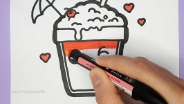 Milkshake coloring and drawing for Kids Toddlers  Happy drawings ☆