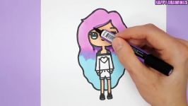 How to Draw a cute tumblr girl  Easy Drawing Tutorial  Happy Drawings