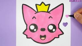 PINKFONG LOGO  How To Draw a cute baby fox emoji  Happy Drawings