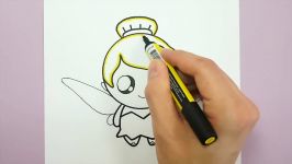 HOW TO DRAW CUTE DISNEY TINKER BELL FAIRY EASY AND CHIBI STEP BY STEP