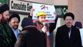 Br. Firas Al Najim  Toronto Protest Against MBS visit to Pakistan