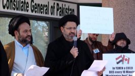 Moulana Ameen Jafri  Toronto Protest Against MBS visit to Pakistan Feb2019