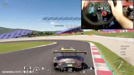 تیک آف  مسابقه Drift بازی Grand Turismo Benz AMG GT3 فرمان G29