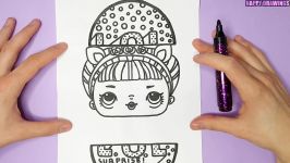 #UNICORN #LOL Surprise DIY  How to draw a CUTE LOL DOLL SURPRISE IN A EGG