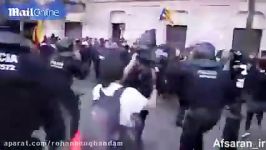 برخورد شدید پلیس اسپانیا معترضان به وضعیت اقتصادی