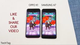 Oppo K1 vs Samsung A7 2018 SpeedTest Comparison 