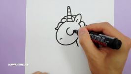 Kannst du das Ein Kawaii Einhorn aus dem Buchstaben E zeichnen  Super Fun