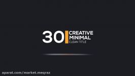 قالب آماده 30 Minimal Clean Titles