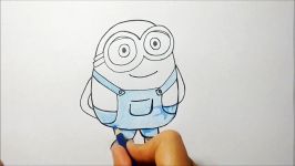 HOW TO DRAW A MINION  COMO DESENHAR O MINION