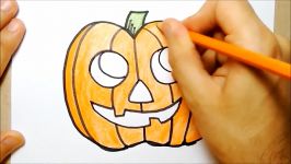 COMO DESENHAR HALLOWEEN  ABOBORA DE HALLOWEEN