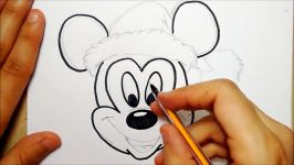 HOW TO DRAW SANTA CLAUS  MICKEY