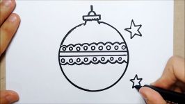 HOW TO DRAW CHRISTMAS ORNAMENT  COMO DESENHAR ENFEITES DE NATAL