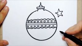 COMO DESENHAR E PINTAR ENFEITE DE NATAL