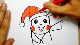 COMO DESENHAR O PAPAI NOEL DE NATAL  PIKACHU